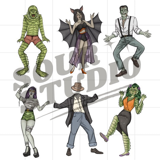 Monster Mash Creatures PNG
