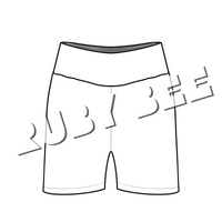 Bike Shorts (Yoga Waistband) Mockup