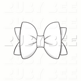 Simple Pinch Bow Diva Tail Mockup