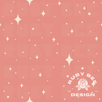 Pink Pumpkin Stars Seamless