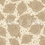 Faded Beige Tattoo Rose Seamless