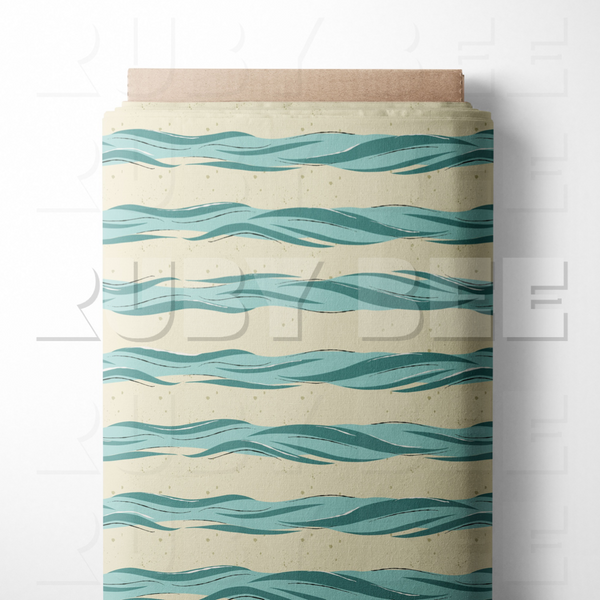 Going Coastal Wave Stripes Seamless