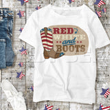 Red White & Boots PNG