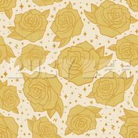 Faded Yellow Tattoo Rose Seamless