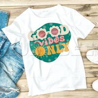 Good Vibes Only Teal PNG