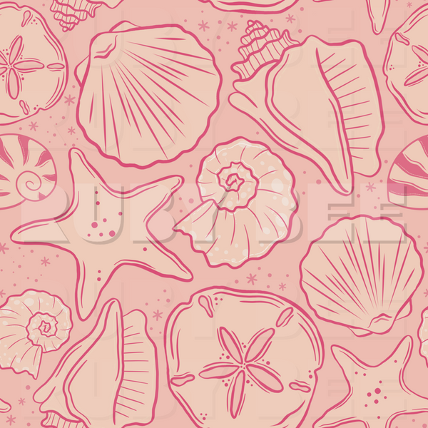 Pink Shells Seamless