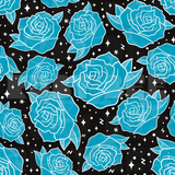 Ghoul Party Negative Roses Seamless