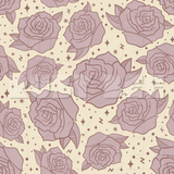 Faded Purple Tattoo Rose Seamless