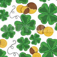 Clover Balloons & Chocolate Coins Seamless